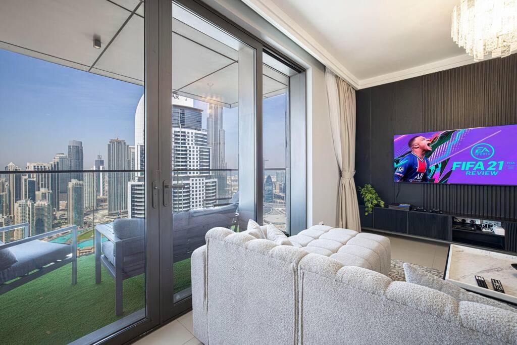 Magnificent Brand New Lux 3Br Burj & Fountain View Apartman Dubaj Kültér fotó