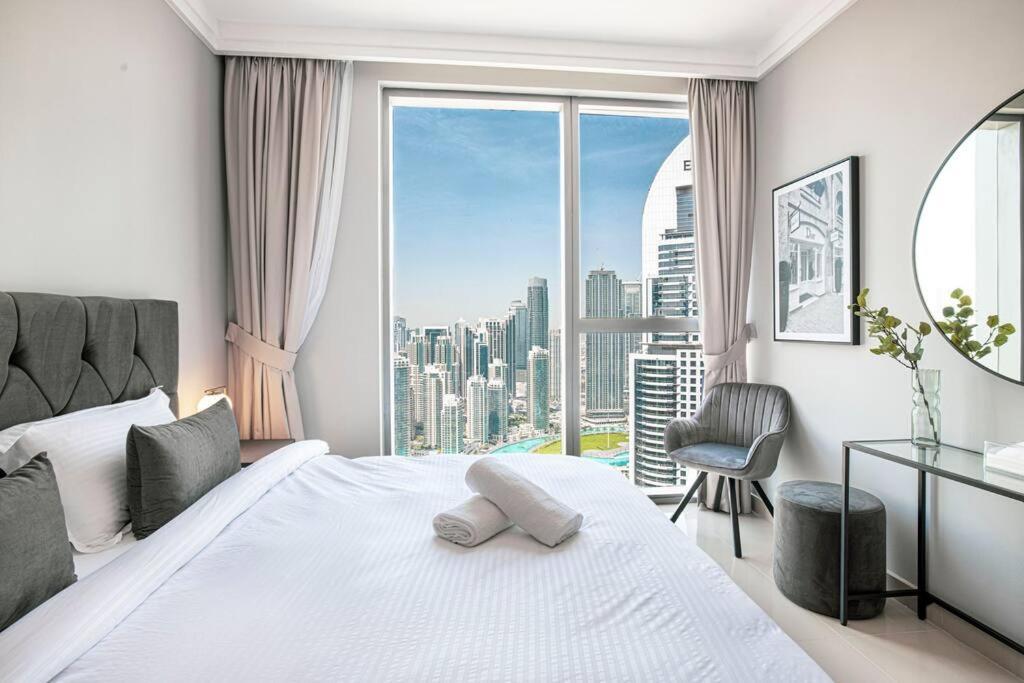 Magnificent Brand New Lux 3Br Burj & Fountain View Apartman Dubaj Kültér fotó